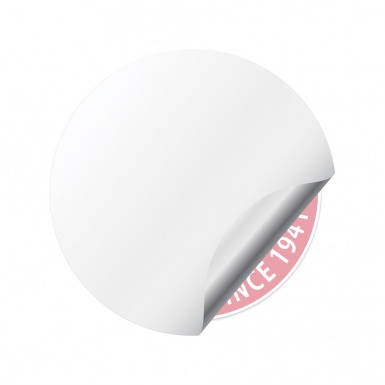 Jeep Emblem for Wheel Center Caps White Base American Legend Edition