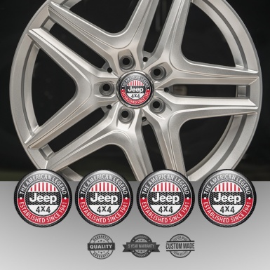 Jeep Center Caps Wheel Emblem Metal Mesh American Legend Variant