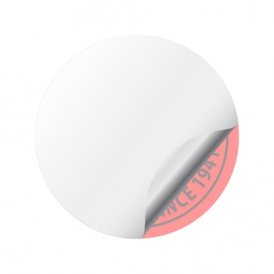 Jeep Silicone Stickers for Center Wheel Caps Red Background Black Logo