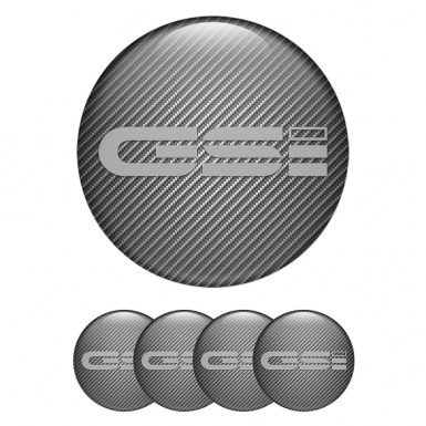 Opel GSI Center Caps Wheel Emblem Carbon Texture Monochrome Logo