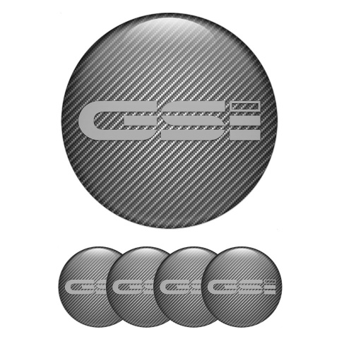 Opel GSI Center Caps Wheel Emblem Carbon Texture Monochrome Logo