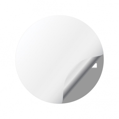 Opel GSI Silicone Stickers for Center Wheel Caps Black Fill White Edition