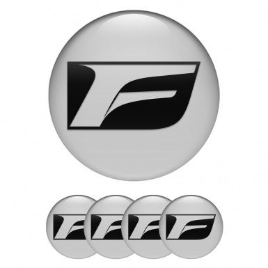 Lexus F Emblem for Wheel Center Caps Grey Base Black Sport Design