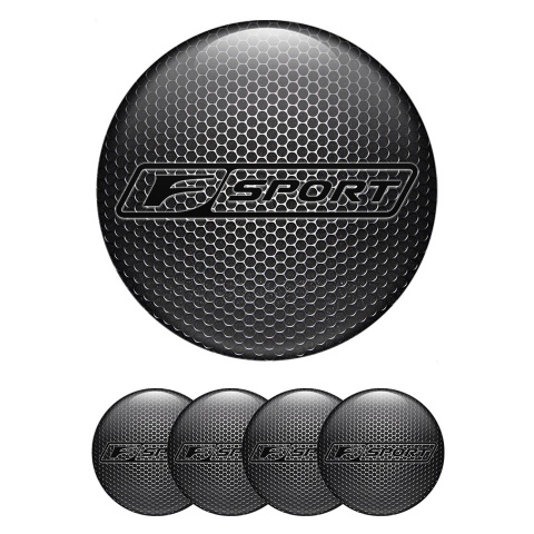 Lexus F Emblem for Wheel Center Caps Metallic Dark Outline Sport Division