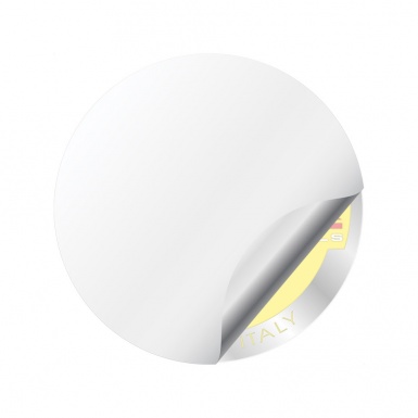 MAK Emblem for Center Wheel Caps Yellow Base Silver Ring Variant