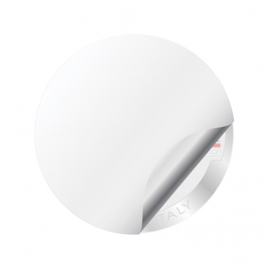 MAK Center Wheel Caps Stickers Grey Background Silver Ring Edition