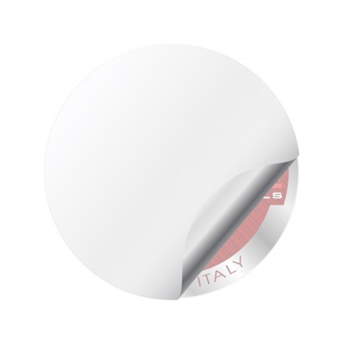 MAK Wheel Emblem for Center Caps Red Carbon Silver Ring Edition