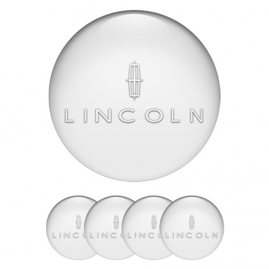 Lincoln Emblem for Center Wheel Caps White Print Pearl Color Star Edition