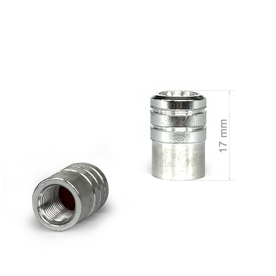 Kia Valve Caps Aluminum 4 pcs Black Silicone Sticker New Logo Valve