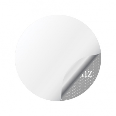 Mercedes Center Wheel Caps Stickers Metallic Mesh Classic White Logo