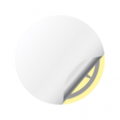 Mercedes Domed Stickers for Wheel Center Caps Yellow Dark Star Edition
