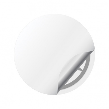 Mercedes Stickers for Center Wheel Caps Grey Base Dark Star Logo