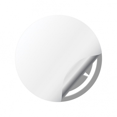 Mercedes Emblem for Wheel Center Caps Black Fill White Star Edition