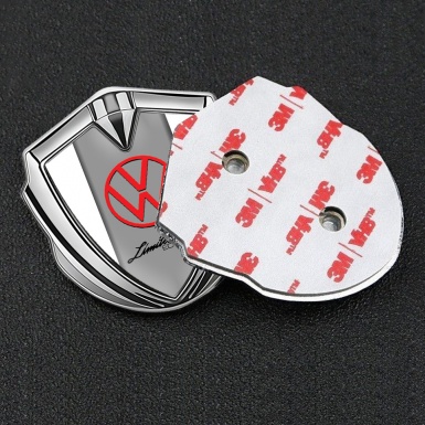 VW Bodyside Domed Emblem Silver White Sides Limited Edition Motif