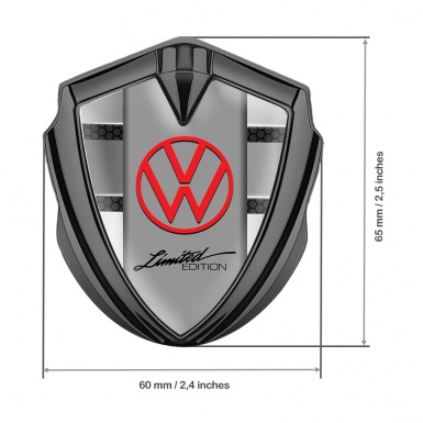 VW Emblem Fender Badge Graphite Dark Hex Panels Limited Edition