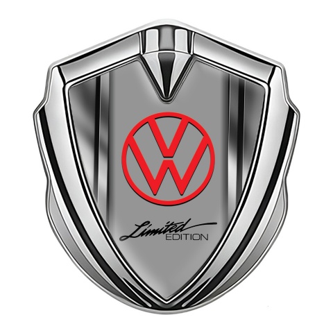 VW Domed Emblem silver Polished Metal Limited Edition Logo