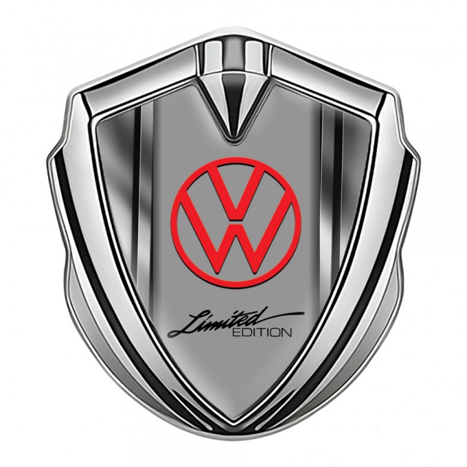 VW Domed Emblem silver Polished Metal Limited Edition Logo