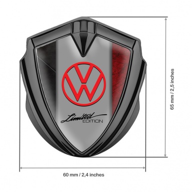 VW Emblem Car Badge Graphite Dual Texture Limited Edition Logo