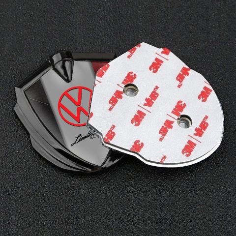 VW Emblem Car Badge Graphite Dual Texture Limited Edition Logo