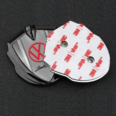 VW Badge Self Adhesive Graphite Light Grate Limited Edition Logo