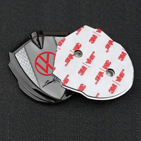 VW Emblem Fender Badge Graphite Light Treadplate Limited Edition