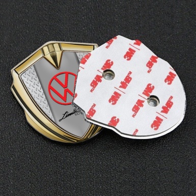 VW Emblem Fender Badge Gold Light Treadplate Limited Edition