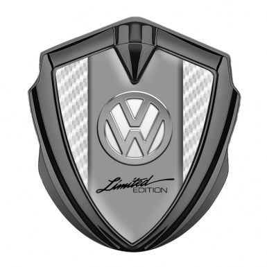 VW Emblem Ornament Graphite White Carbon Chrome Limited Edition