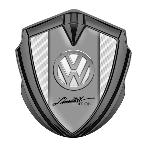 VW Emblem Ornament Graphite White Carbon Chrome Limited Edition