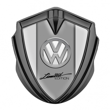 VW Bodyside Emblem Self Adhesive Graphite Grey Base Limited Edition