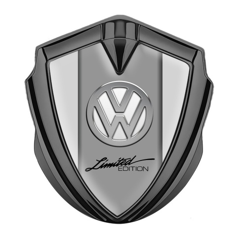 VW Bodyside Emblem Self Adhesive Graphite Grey Base Limited Edition