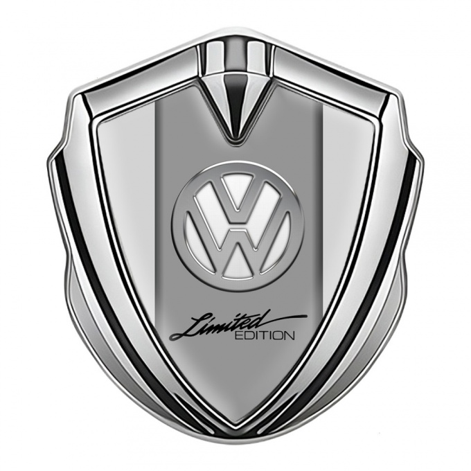 VW Bodyside Emblem Self Adhesive Silver Grey Base Limited Edition