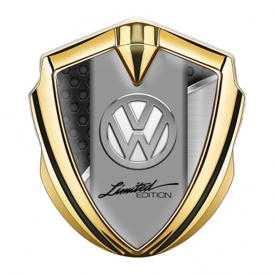 VW Domed Emblem Gold Black Hex Key Chrome Limited Edition