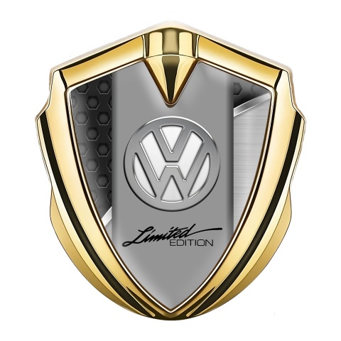VW Domed Emblem Gold Black Hex Key Chrome Limited Edition