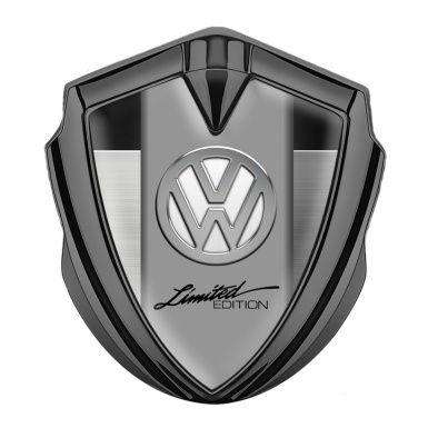 VW Bodyside Domed Emblem Graphite Steel Panel Chrome Limited Edition