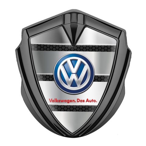 VW Bodyside Domed Emblem Graphite Hex Shutter Classic Color Logo