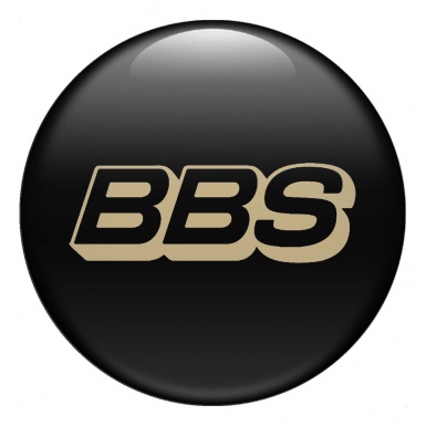 BBS Emblems for Wheel Center Caps Black and RAL1001 Logo