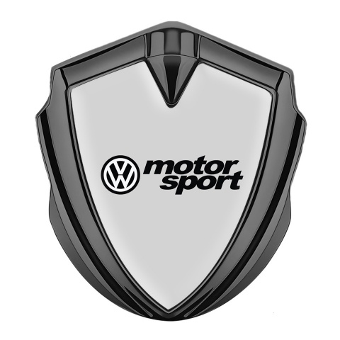 VW Emblem Self Adhesive Graphite Grey Fill Motorsport Logo Design