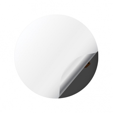 BBS Domed Stickers Wheel Center Cap White Classic