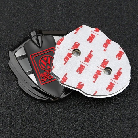 VW Emblem Self Adhesive Graphite Metal Hex Panels Motorsport Logo