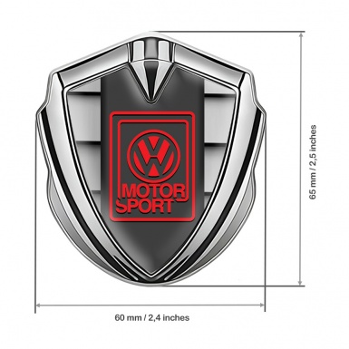 VW Emblem Ornament Силжер Grey Blocks Motorsport Logo Edition