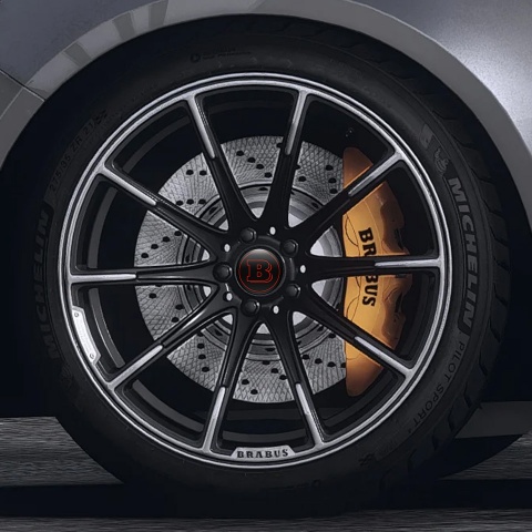 Mercedes Brabus Wheel Center Caps Emblem rocket 900 