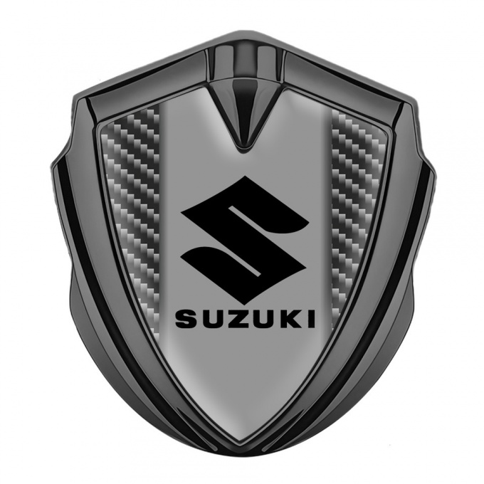 Suzuki Emblem Car Badge Graphite Light Carbon Black Logo Edition