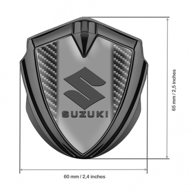 Suzuki Emblem Ornament Graphite Black Carbon Grey Logo Design