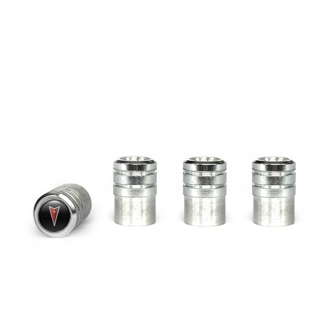 Pontiac Valve Caps Aluminum 4 pcs 3D Logo