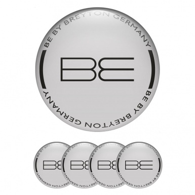 Breyton Wheel Emblems for Center Caps Grey Edition