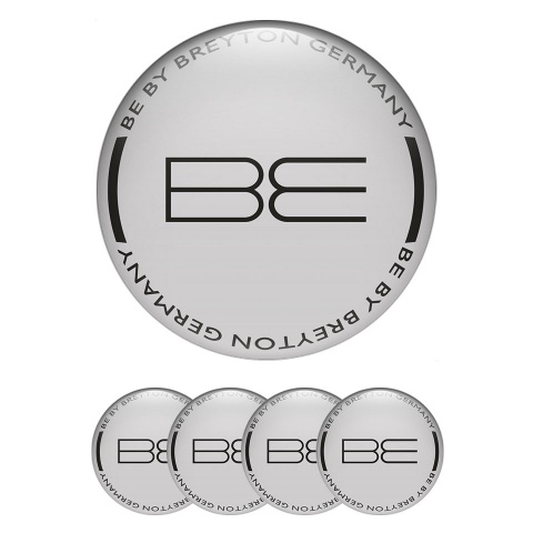 Breyton Wheel Emblems for Center Caps Grey Edition