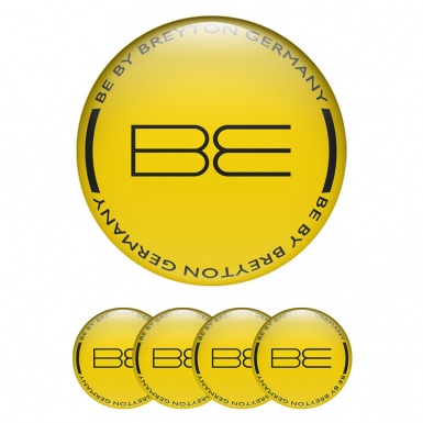 Breyton Silicone Emblems for Center Caps Yellow Edition