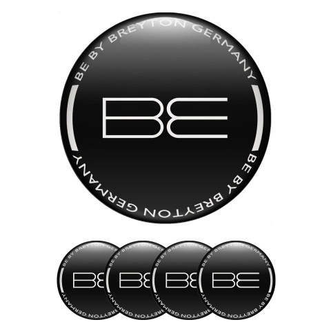 Breyton Emblems for Wheel Center Caps Black Edition