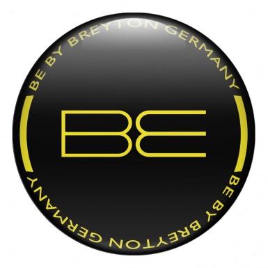 Breyton Wheel Emblem for Center Caps Yellow Logo Edition