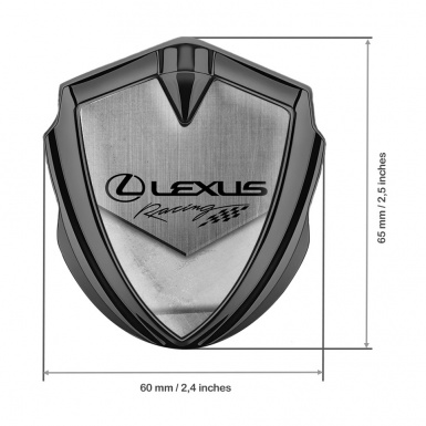Lexus Emblem Ornament Graphite Tarmac Texture Racing Logo Edition